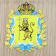 В СовФеде разместили герб Владимирской области в "жовто-блакитных" цветах.